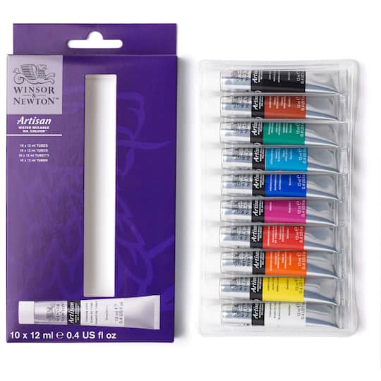 Winsor &#x26; Newton&#x2122; Artisan Water Mixable Oil Colour&#x2122; 10 Color Paint Set